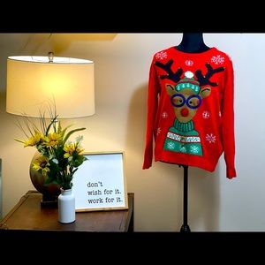 SOLD—Ugly Red Christmas Sweater